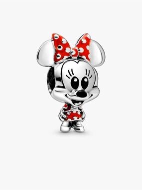 Pandora Disney Minnie Mouse Dotted Dress & Bow Charm Sterling silver